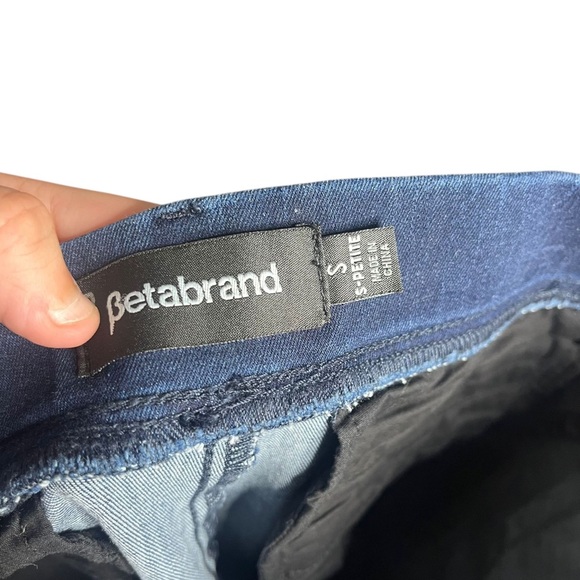 Betabrand Denim Bootcut Leg Stretch Yoga Jeans Pull On Size Small Petite - Picture 6 of 7